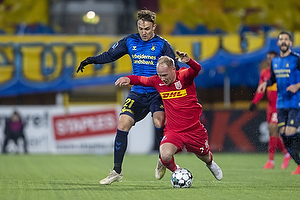 Lasse Vigen Christensen (Br�ndby IF), Mikkel Rygaard, (FC Nordsj�lland)