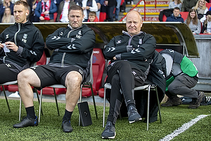 Martin Retov, assistenttr�ner (Br�ndby IF), Niels Frederiksen, cheftr�ner (Br�ndby IF)