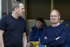 Carsten V. Jensen, fodbolddirekt�r (Br�ndby IF), Niels Frederiksen, cheftr�ner (Br�ndby IF)