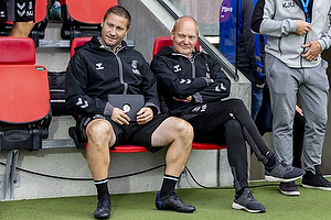 Martin Retov, assistenttr�ner (Br�ndby IF), Niels Frederiksen, cheftr�ner (Br�ndby IF)