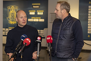 Niels Frederiksen, cheftr�ner (Br�ndby IF), Carsten V. Jensen, fodbolddirekt�r (Br�ndby IF)