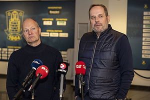 Niels Frederiksen, cheftr�ner (Br�ndby IF), Carsten V. Jensen, fodbolddirekt�r (Br�ndby IF)