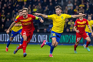 Mathias Kvistgaarden  (Br�ndby IF), Kian Hansen  (FC Nordsj�lland)