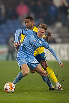 William Kaastrup  (Randers FC), Kevin Mensah, anf�rer  (Br�ndby IF)